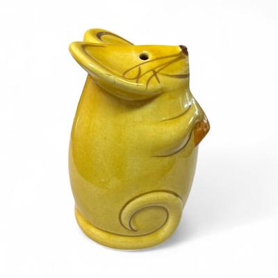 Vintage Ceramic Mouse Parmesan Cheese Shaker