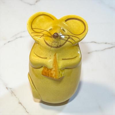 Vintage Ceramic Mouse Parmesan Cheese Shaker