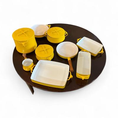 Dansk Kobenstyle Cookware in Yellow Enamel