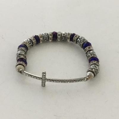 Beautiful cross stretchy fashion bracelet