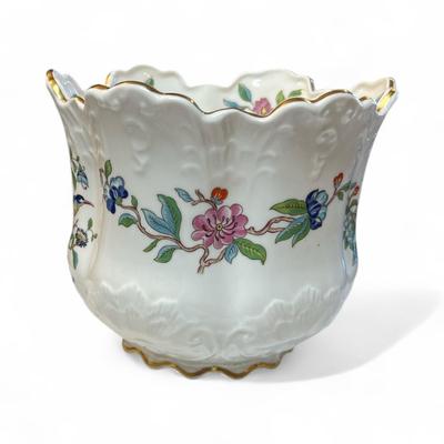 Aynsley Pembroke Fine Bone China Plater or cachepot with Gold Rim