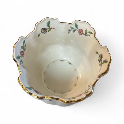 Aynsley Pembroke Fine Bone China Plater or cachepot with Gold Rim