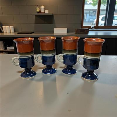 Vintage Otagiri Irish Coffee Mugs Set of Four. Stoneware mugs