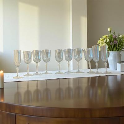 Assorted Set of Wine and Champagne Glasses Set of 10 Glasses