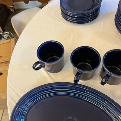 Cobalt Blue Fiesta Dinnerware Total of 34 Pieces