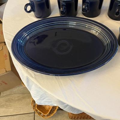 Cobalt Blue Fiesta Dinnerware Total of 34 Pieces