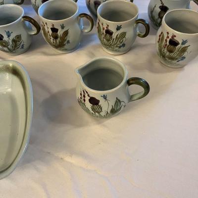 Buchan Portobello Thistle Stoneware Set 30 Pieces