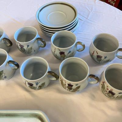 Buchan Portobello Thistle Stoneware Set 30 Pieces