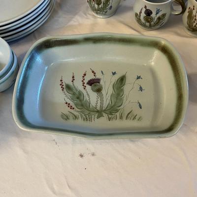 Buchan Portobello Thistle Stoneware Set 30 Pieces