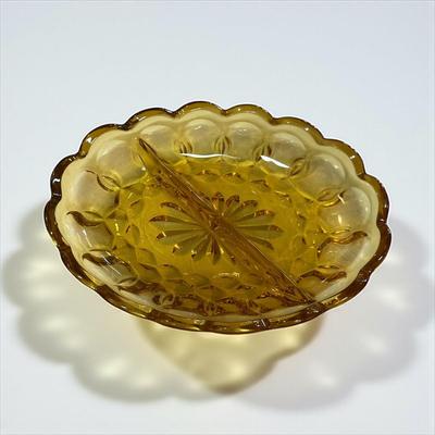 ,Anchor Hocking Amber Relish Dish