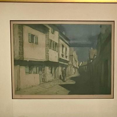 Etching By Tavik Frantisek Simon