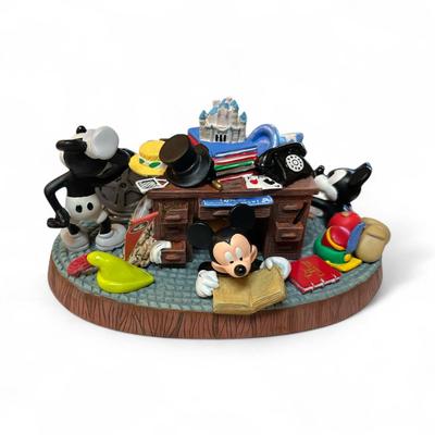 Walt Disney "When Walt's Away Mickey Mouse Figurine Clock