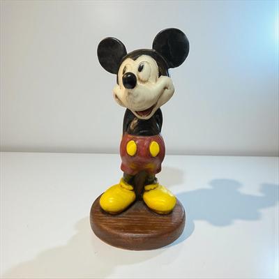 Walt Disney Mickey Mouse Simulated Wood Figurine
