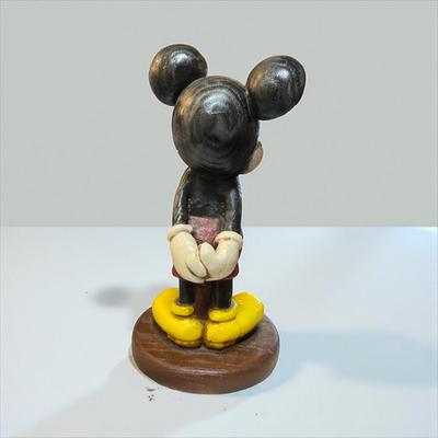 Walt Disney Mickey Mouse Simulated Wood Figurine