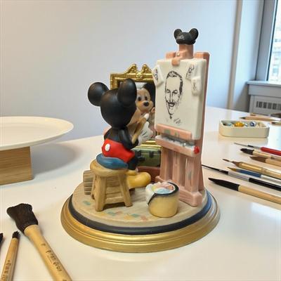 Walt Disney Mickey Mouse Self Portrait as Walt Disney