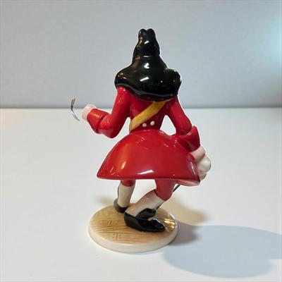 Walt Disney Captain Hook Porcelain Figurine from the Movie Peter Pan.