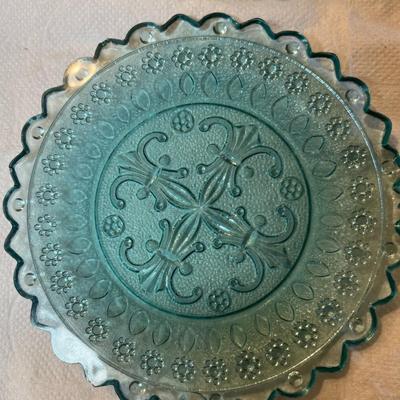 Vintage Imperial Glass Americana Cup Plates Set of 6 in assorted colors