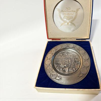 We Are One Bicentennial Commemorative Pewter Plates Set Of Five