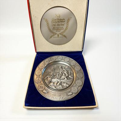 We Are One Bicentennial Commemorative Pewter Plates Set Of Five