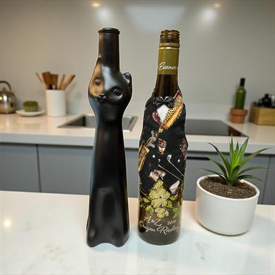 Set of Two Decorative Wine Bottles