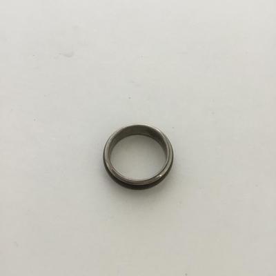Silver tone brown ish ring