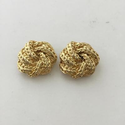 Gold tone beautiful vintage shoe clips