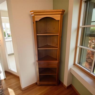 Pine Corner Cabinet