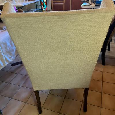 Vintage Wingback Chair with Matching Footstool