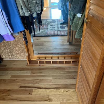 Broyhill Pine Double Dresser With Mirror