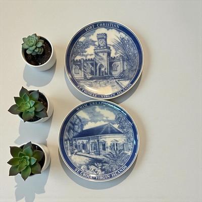 Two Collectible Porcelain Plates From The Virgin Islands Series By Hutschenreuther of Germany 6.5" Wide