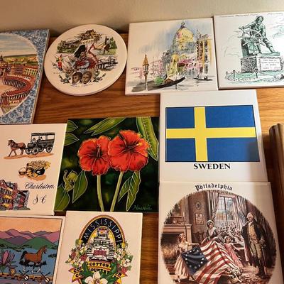 Lot of Ceramic Tile Trivets
