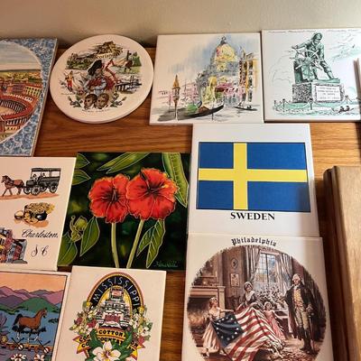 Lot of Ceramic Tile Trivets