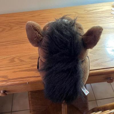 Hobby Horse/Stick Horse with Stuffed Horse Head on a Long Stick
