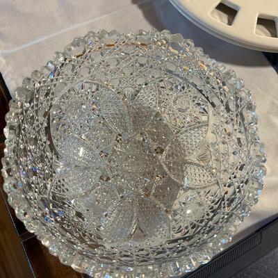 American Brilliant Period Cut Glass Bowl