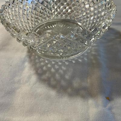 English Hobnail Clear Glass Bowl By Westmoreland Glass Co.
