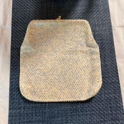 Vintage Beaded Clutch Evening Bag Made In The USA