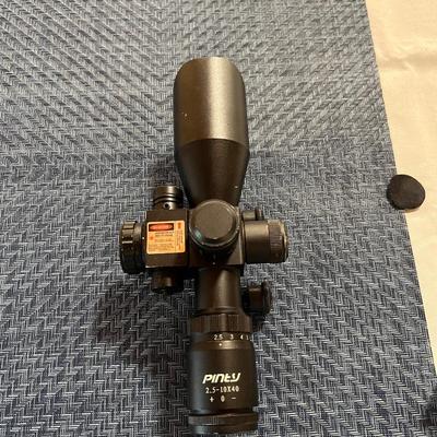 Pinty 2.5-10X40 Red Green Illuminated Mil-dot Tactical Rifle Scope