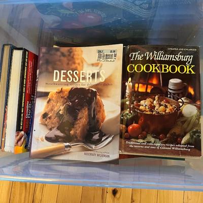 Tub of Cookbooks