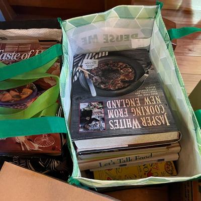 Two Totes full of Vintage Cookbooks