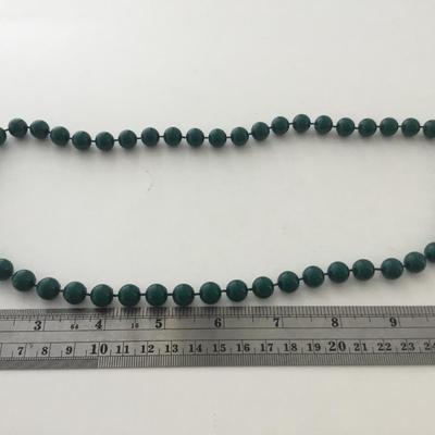 Blue green beaded fashion necklace