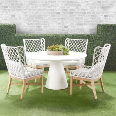 Outdoor wing chairs  4 available TABLE SOLD