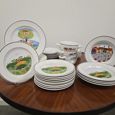 Villeroy and Boch Naif design dishware $20-$21 per piece