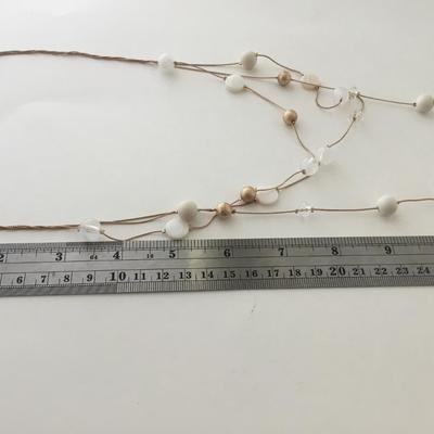 Gold tone fashion multilayer necklace