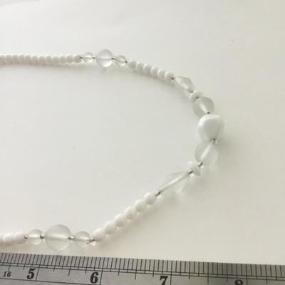 White beaded fashion beautiful necklace
