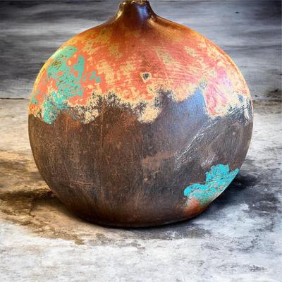 Set of Three Decorative Rustic Style Ceramic Vases