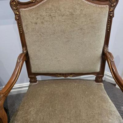 Pair of French Louis XV style chairs