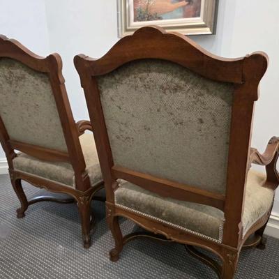 Pair of French Louis XV style chairs