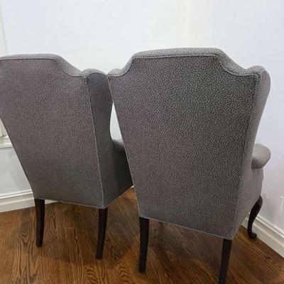 Pair of custom upholstered armchairs