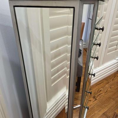 Mirrored Jewelry Armoire