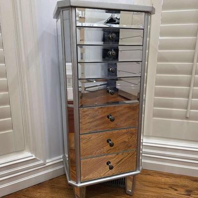 Mirrored Jewelry Armoire